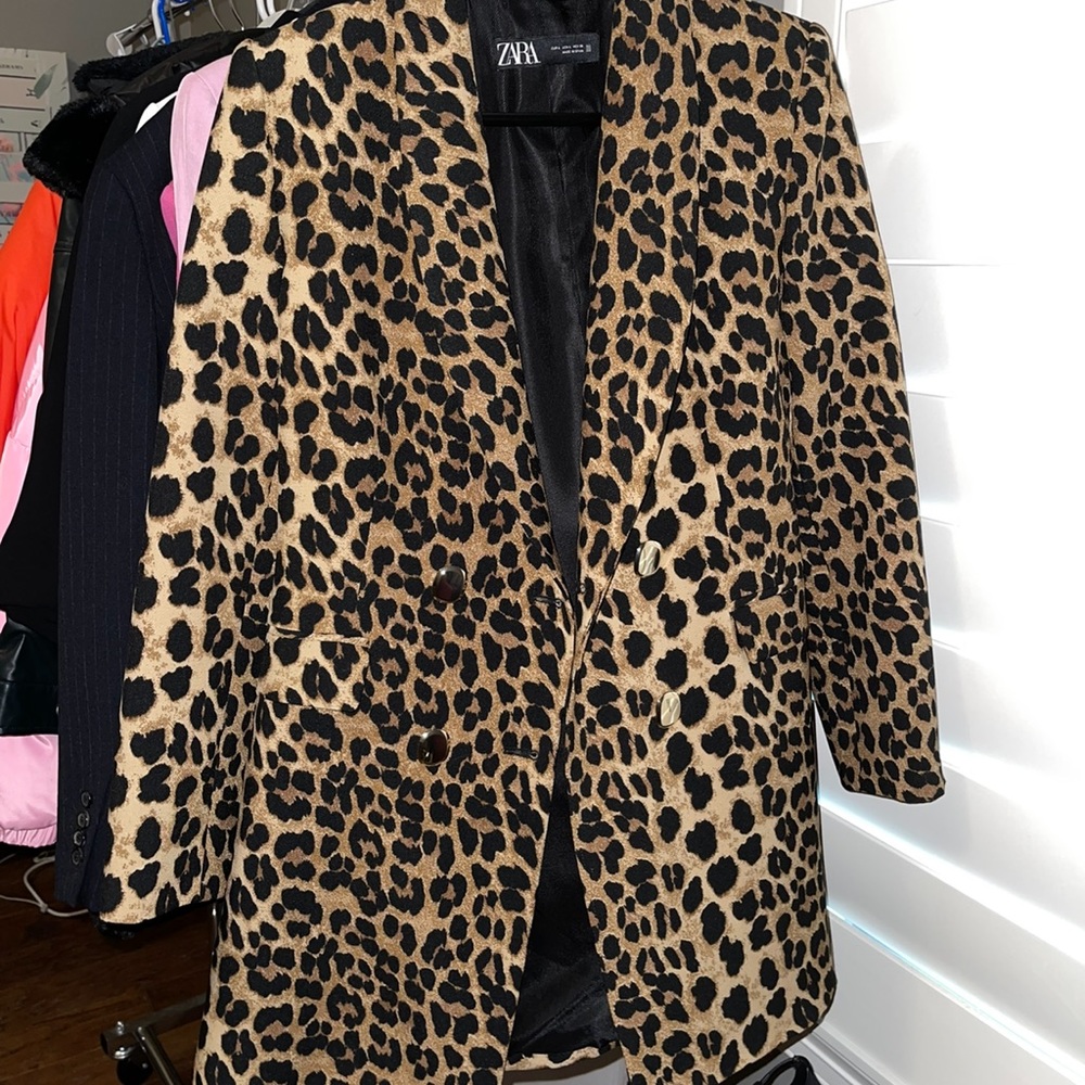 ZARA leopard print blazer